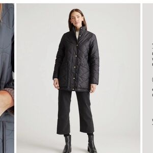 Quince Black Quilted Jacket